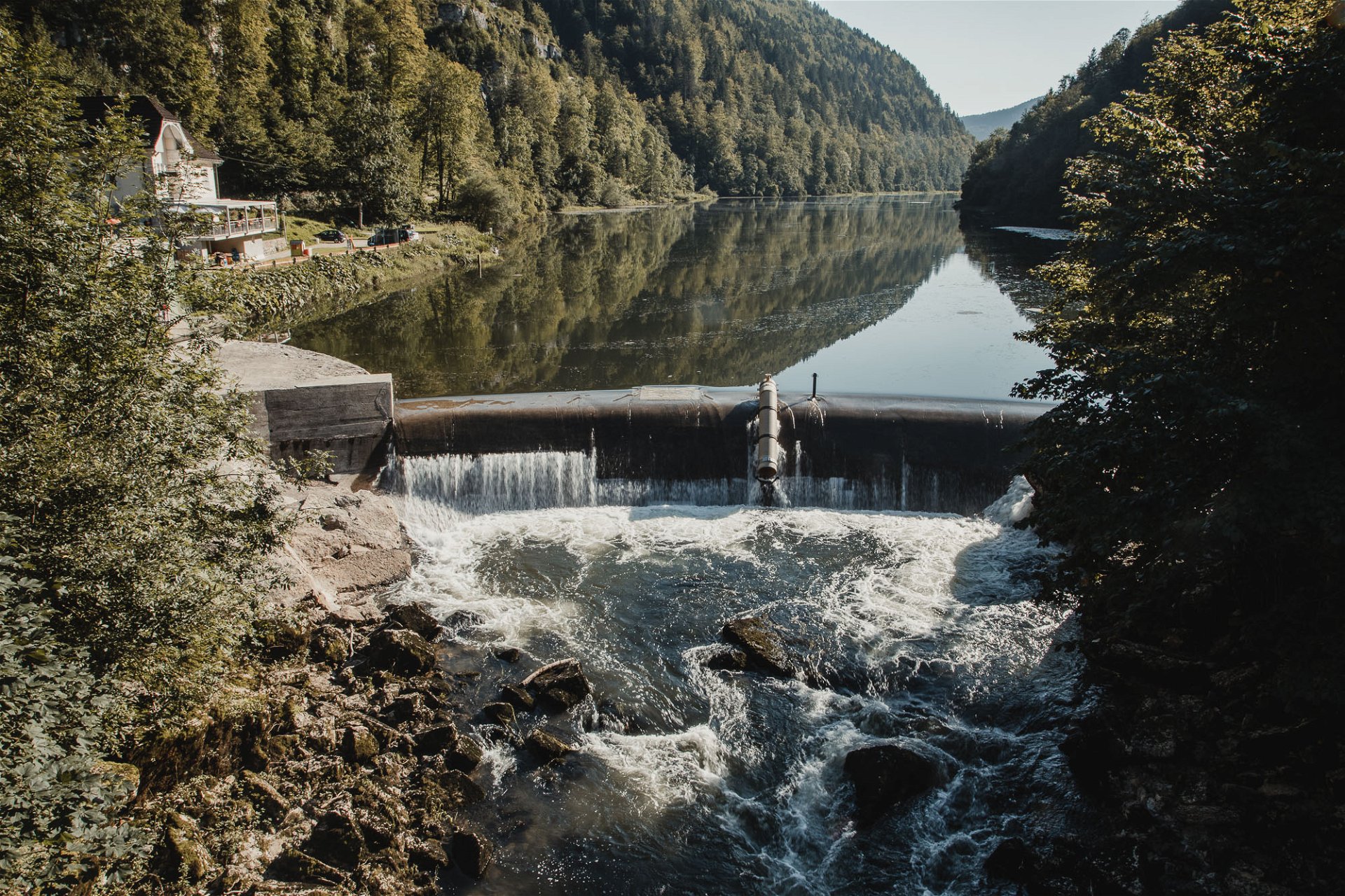 Staudamm im Swiss Energypark
